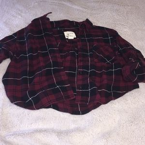 Cropped Plaid Flannel ✨